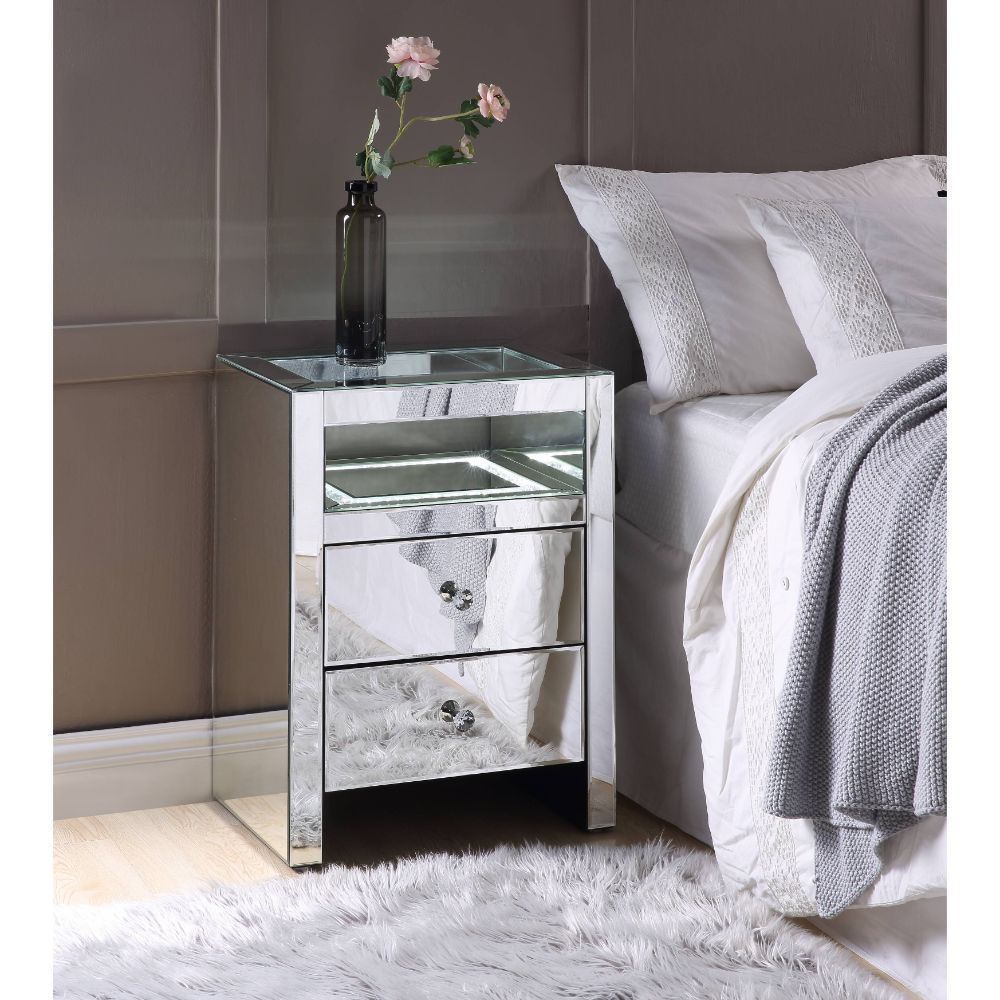 Malish - Accent Table - Mirrored - Tony's Home Furnishings