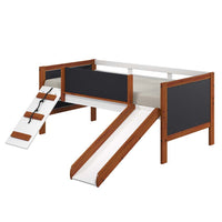 Aurea - Twin Loft Bed - Cherry Oak & White Finish - Tony's Home Furnishings