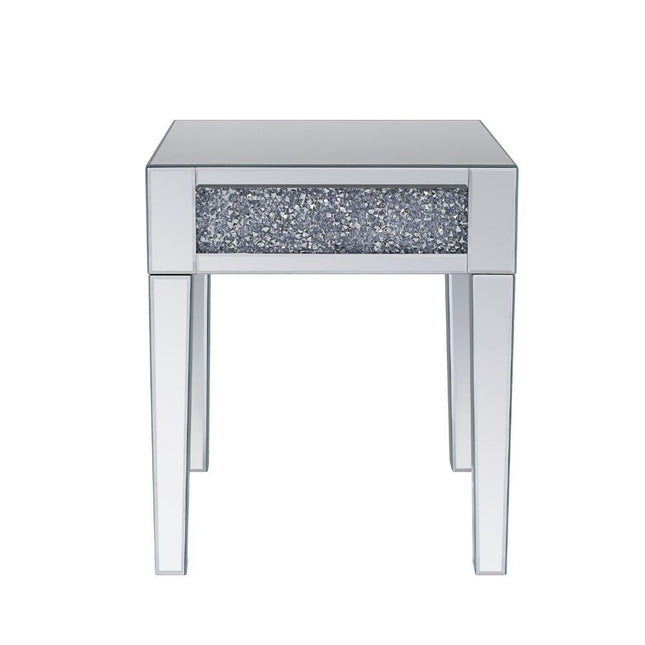 Noralie - End Table - Mirrored - Wood - 24" - Tony's Home Furnishings