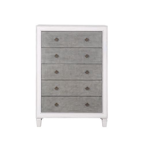 Katia - Chest - Rustic Gray & White Finish - Tony's Home Furnishings