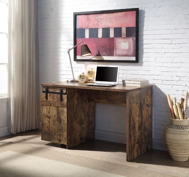 Bellarose - Writing Desk - Rustic Oak Finish - Tony's Home Furnishings