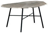 Thumbnail for Laverford - Chrome / Black - Oval Cocktail Table Tony's Home Furnishings Furniture. Beds. Dressers. Sofas.