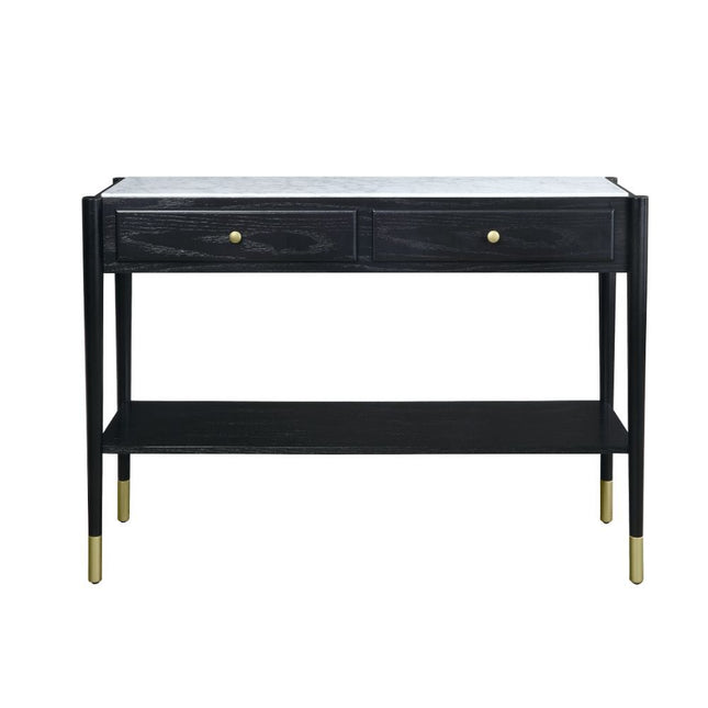 Atalia - Accent Table - Marble & Black - Tony's Home Furnishings