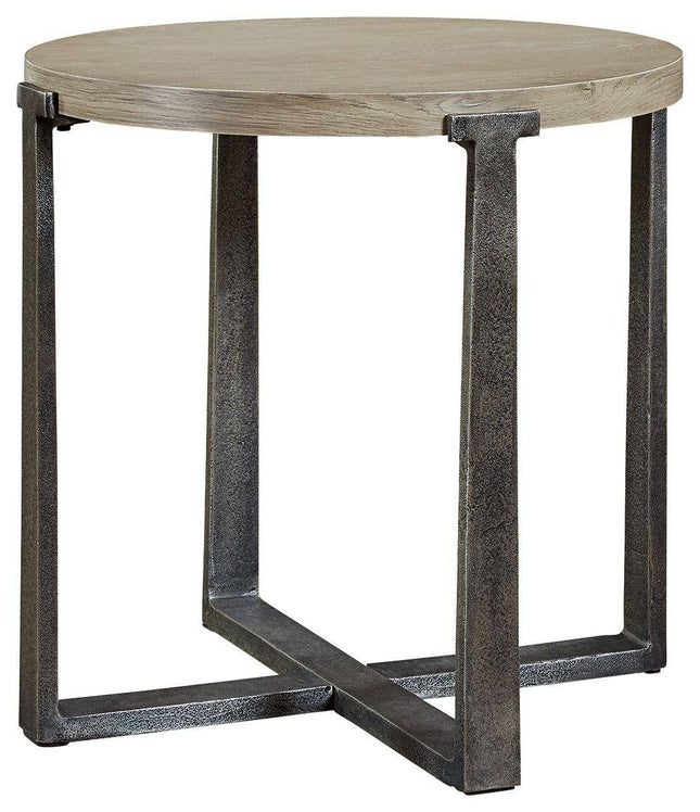 Dalenville - Gray - Round End Table Signature Design by Ashley® 