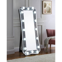 Noralie - Accent Floor Mirror - Mirrored - Wood - 63