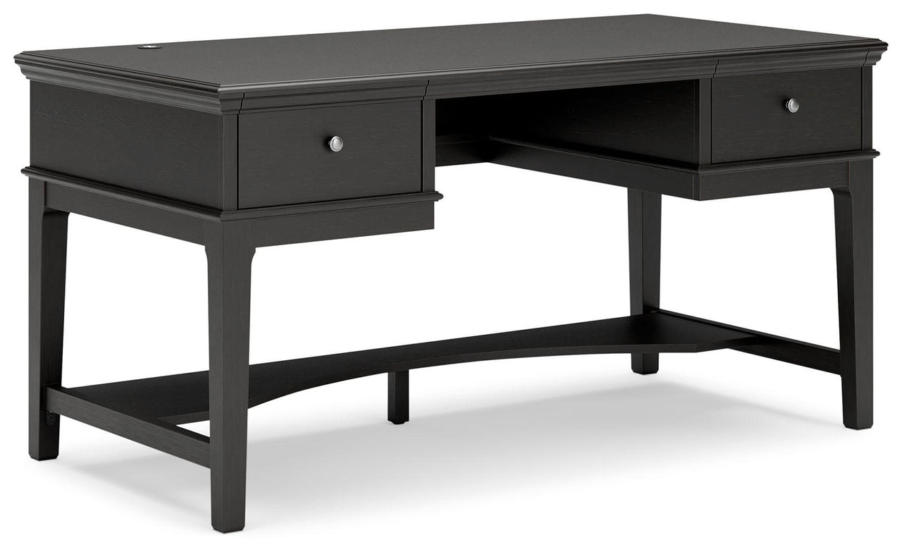 Beckincreek - Black - Home Office Storage Leg Desk Tony's Home Furnishings Furniture. Beds. Dressers. Sofas.