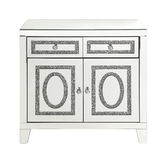 Noralie - Cabinet - Mirrored & Faux Diamonds - Tony's Home Furnishings