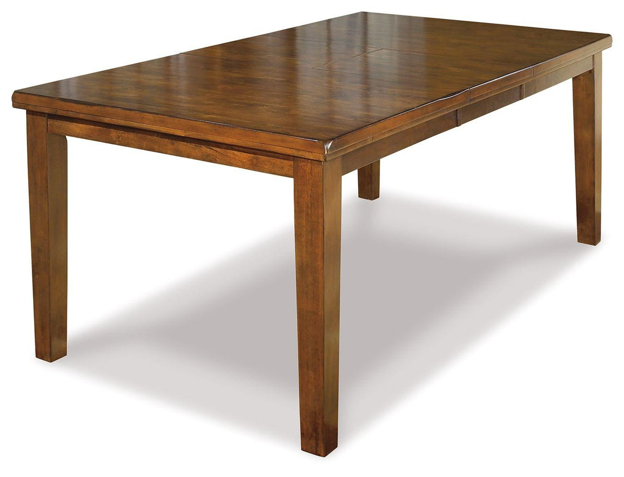 Ralene - Medium Brown - Rect Drm Butterfly Ext Table Tony's Home Furnishings Furniture. Beds. Dressers. Sofas.
