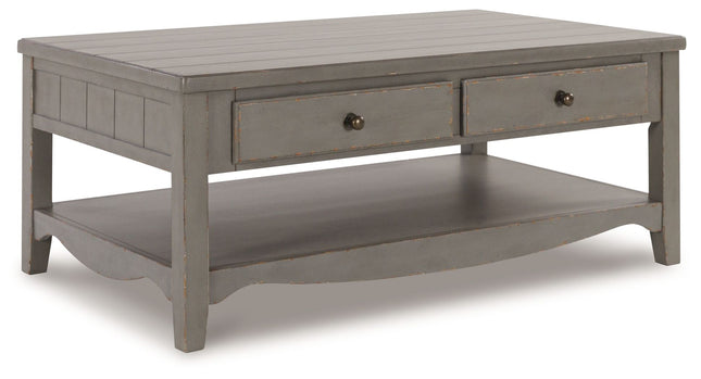 Charina - Antique Gray - Rectangular Cocktail Table Signature Design by Ashley® 