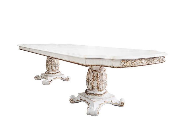 Vendom - Dining Table - Antique Pearl Finish - 30" - Tony's Home Furnishings