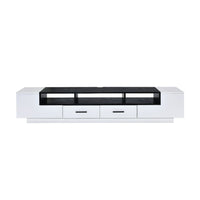 Armour - TV Stand - White & Black - Tony's Home Furnishings