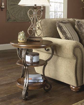 Nestor - Medium Brown - Chair Side End Table Tony's Home Furnishings Furniture. Beds. Dressers. Sofas.