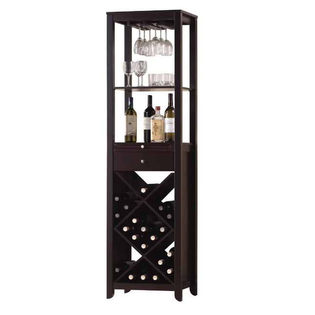 Casey - Wine Cabinet - Wenge - Tony's Home Furnishings