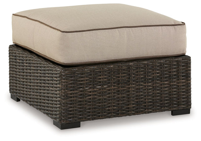 Coastline Bay - Brown - Ottoman With Cushion Signature Design by Ashley® 