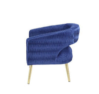 Thumbnail for Aistil - Accent Chair - Blue Velvet & Gold Finish - Tony's Home Furnishings