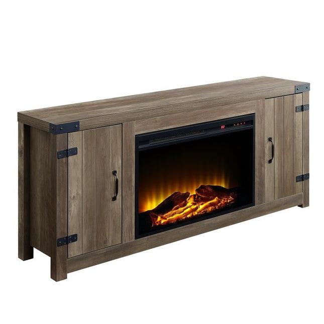 Tobias - Fireplace - Rustic Oak Finish - 25" - Tony's Home Furnishings