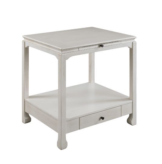 Seatlas - Accent Table - Antique White Finish - Tony's Home Furnishings