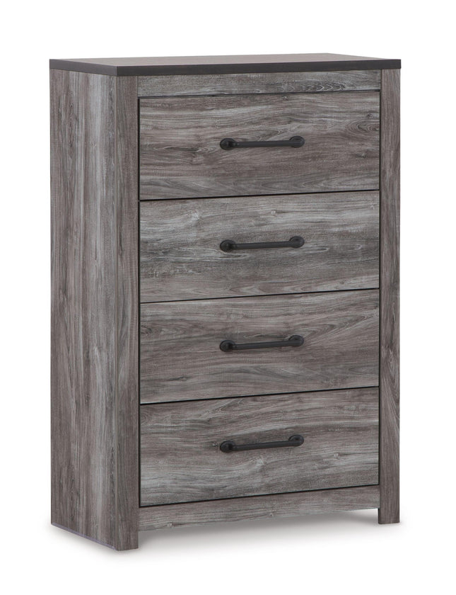 Bronyan - Dark Gray - Four Drawer Chest Signature Design by Ashley® 