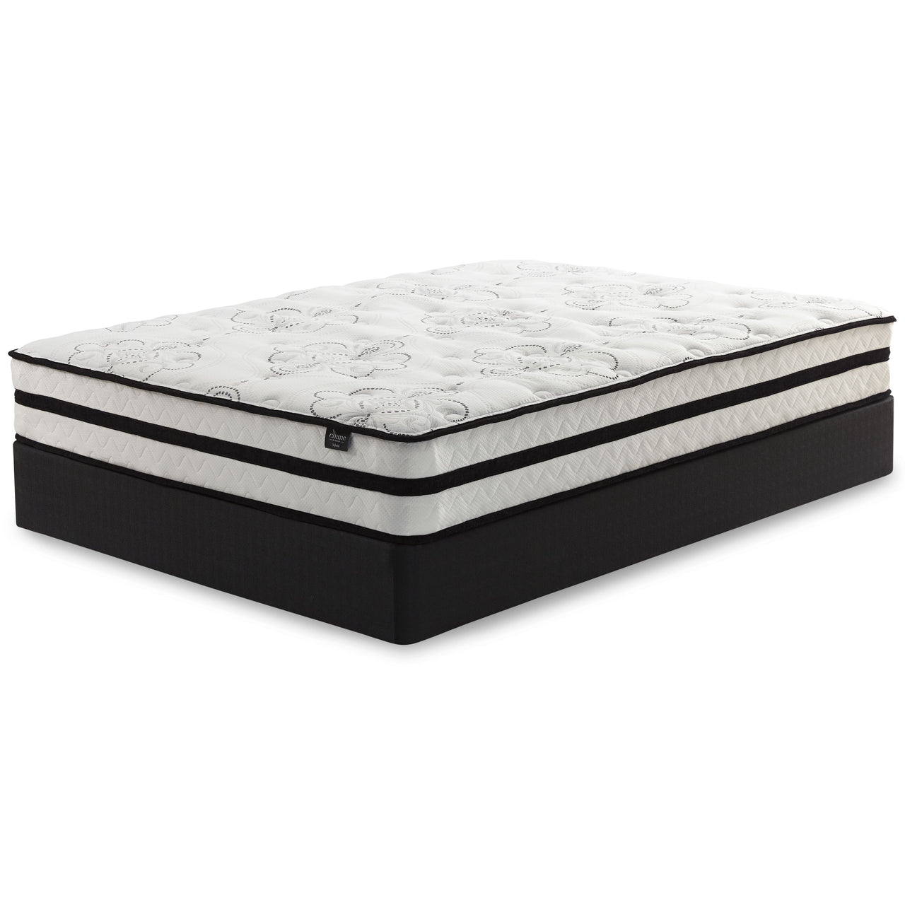 Chime 10 Inch Hybrid - White - 2 Pc. - Queen Mattress And Pillow - Tony's Home Furnishings