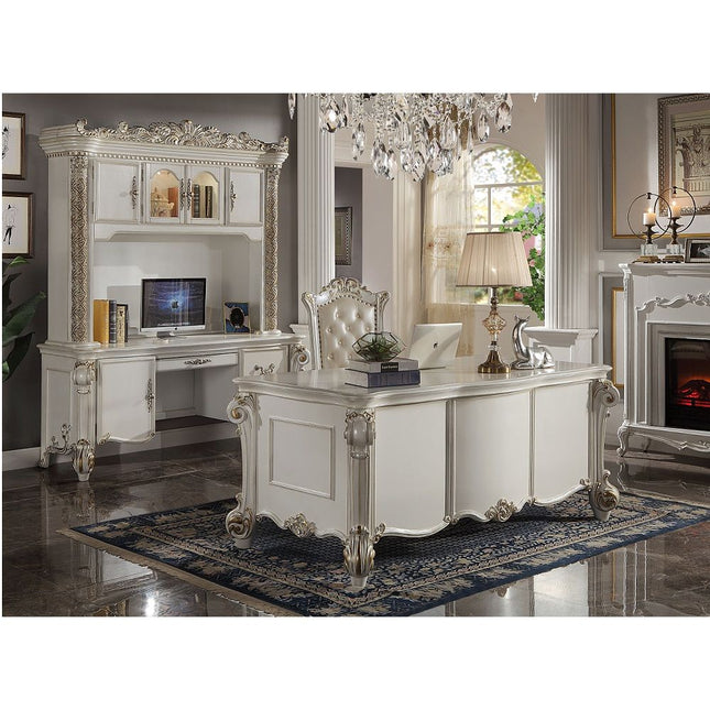 Vendome - Computer Desk & Hutch - White - Tony's Home Furnishings