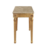 Daesha - Accent Table - Marble & Antique Gold - Tony's Home Furnishings