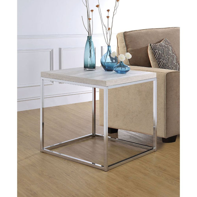 Snyder - End Table - Chrome - Tony's Home Furnishings