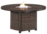 Thumbnail for Paradise - Medium Brown - Round Fire Pit Table Tony's Home Furnishings Furniture. Beds. Dressers. Sofas.