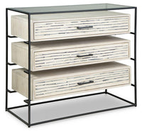 Thumbnail for Crewridge - Black / Cream - Accent Cabinet Tony's Home Furnishings Furniture. Beds. Dressers. Sofas.