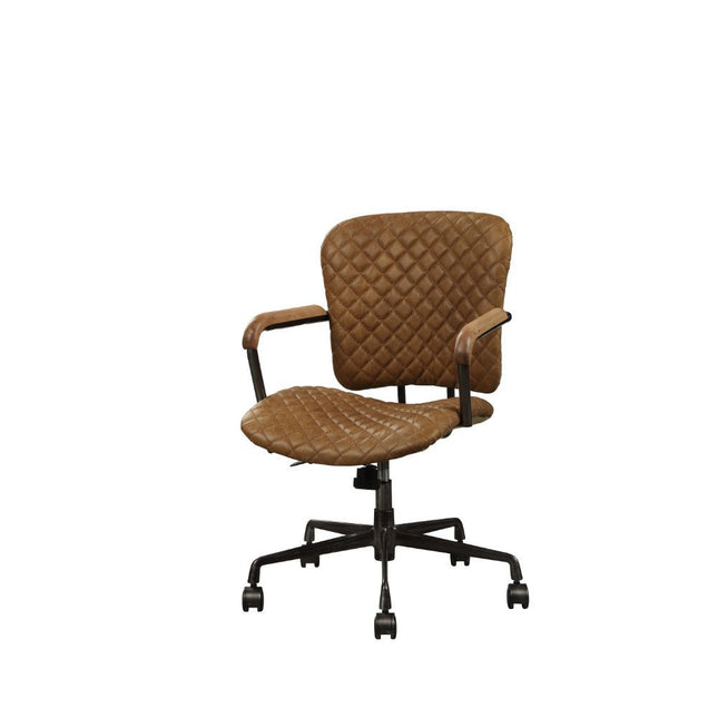 Josi - Executive Office Chair - Coffee Top Grain Leather - Tony's Home Furnishings