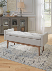 Thumbnail for Briarson - Beige / Brown - Storage Bench Tony's Home Furnishings Furniture. Beds. Dressers. Sofas.