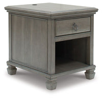 Thumbnail for Lexorne - Gray - Rectangular End Table Tony's Home Furnishings Furniture. Beds. Dressers. Sofas.