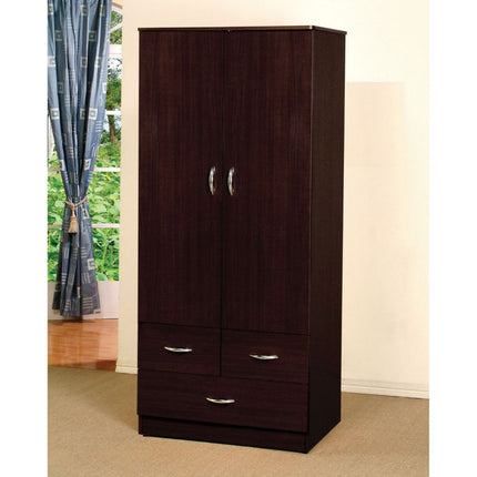 Yorktown - Wardrobe - Dark Brown - 32" - Tony's Home Furnishings