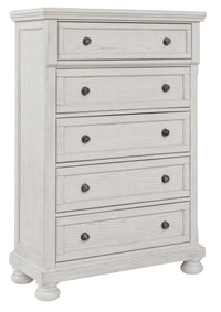 Thumbnail for Robbinsdale - Antique White - Five Drawer Chest Tony's Home Furnishings Furniture. Beds. Dressers. Sofas.