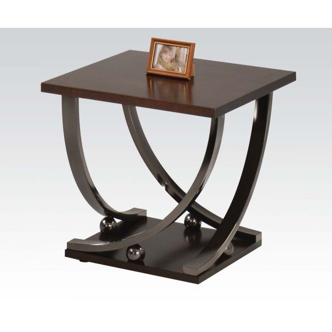 Isiah - End Table - Black Nickel - Tony's Home Furnishings