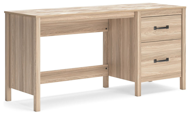 Battelle - Tan - Home Office Desk Signature Design by Ashley® 