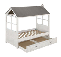 Thumbnail for Tree House II - Twin Bed - Weathered White & Washed Gray - Tony's Home Furnishings