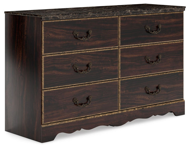 Glosmount - Two-tone - Six Drawer Dresser - Tony's Home Furnishings