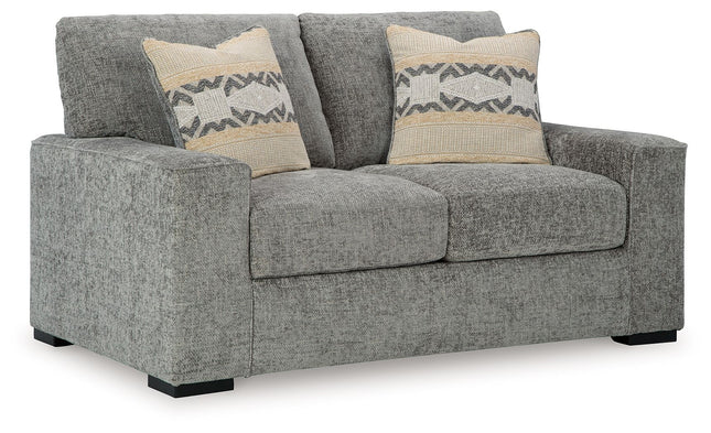 Dunmor - Graphite - Loveseat - Tony's Home Furnishings