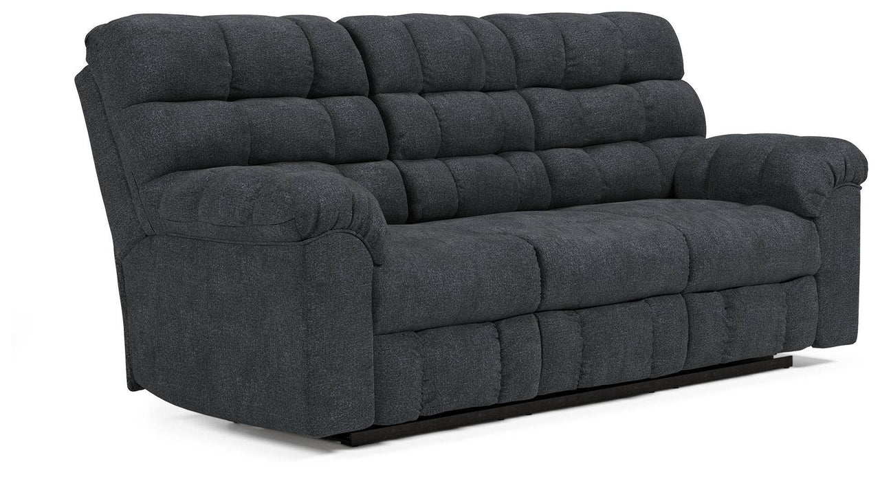 Wilhurst - Marine - Rec Sofa W/Drop Down Table Tony's Home Furnishings Furniture. Beds. Dressers. Sofas.