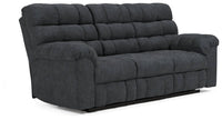 Thumbnail for Wilhurst - Marine - Rec Sofa W/Drop Down Table Tony's Home Furnishings Furniture. Beds. Dressers. Sofas.
