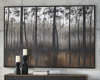 Thumbnail for Philyra - Black / Orange / Silver - Wall Art - Tony's Home Furnishings