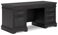 Thumbnail for Beckincreek - Black - Home Office Desk Tony's Home Furnishings Furniture. Beds. Dressers. Sofas.