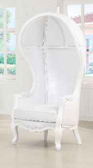 Jana - Accent Chair - White PU - Tony's Home Furnishings