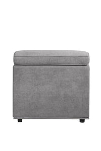 Alwin - Armless Chair - Dark Gray Fabric - Tony's Home Furnishings