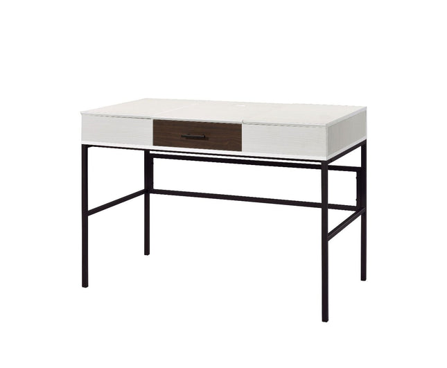 Verster - Desk - Natural & Black Finish - Tony's Home Furnishings