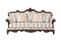 Nayla - Sofa - Pattern Fabric & Walnut Finish - Tony's Home Furnishings