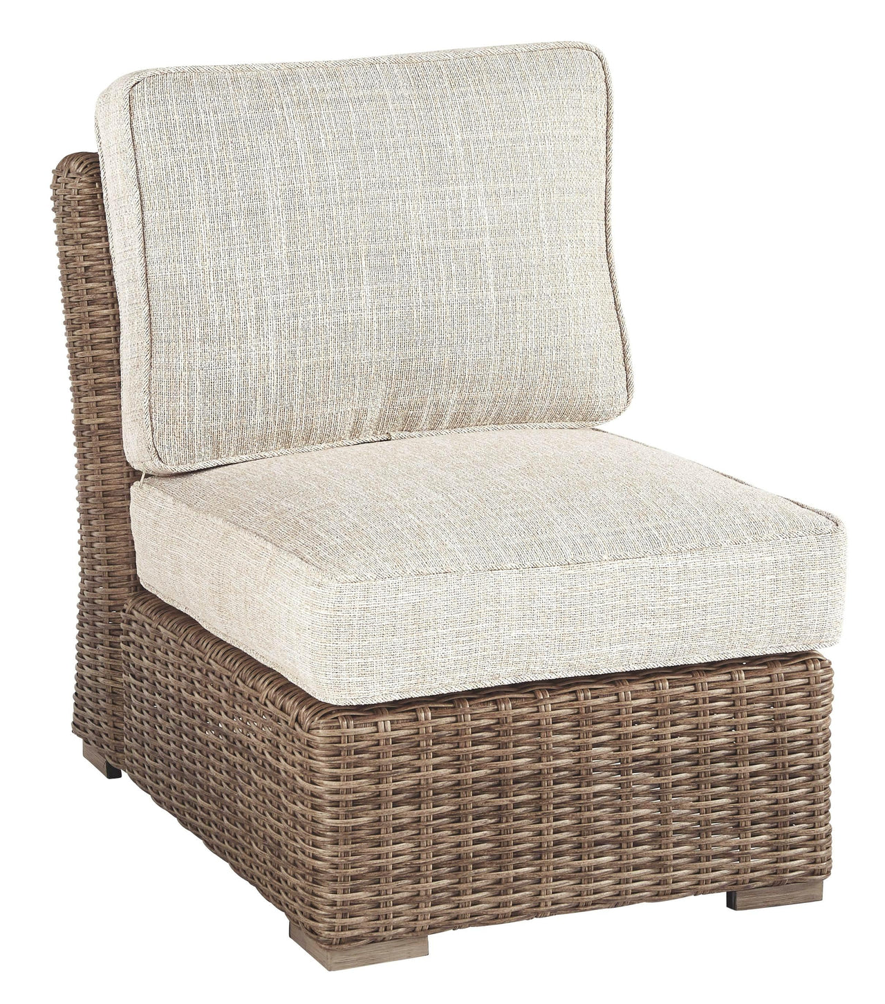 Beachcroft - Beige - Armless Chair W/Cushion Tony's Home Furnishings Furniture. Beds. Dressers. Sofas.