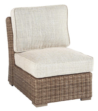 Thumbnail for Beachcroft - Beige - Armless Chair W/Cushion Tony's Home Furnishings Furniture. Beds. Dressers. Sofas.