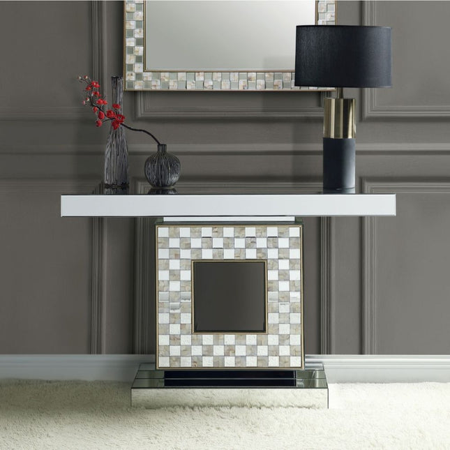 Nasa - Accent Table - Mirrored & Mother Of Pearl - Tony's Home Furnishings