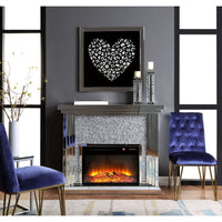 Thumbnail for Noralie - Fireplace - Mirrored & Faux Diamonds - 40
